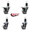 Service Caster 3'' Semi Steel Swivel 1-5/8'' Expanding Stem Caster Set 2 Total Lock Brakes, 4PK SCC-EXTTL20S315-SSR-2-S-2-158 - alternate 5